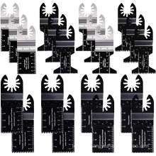 20 Metal Wood Oscillating Multitool Quick Release Saw Blades Compatible with Fein Multimaster Porter Cable Black & Deck